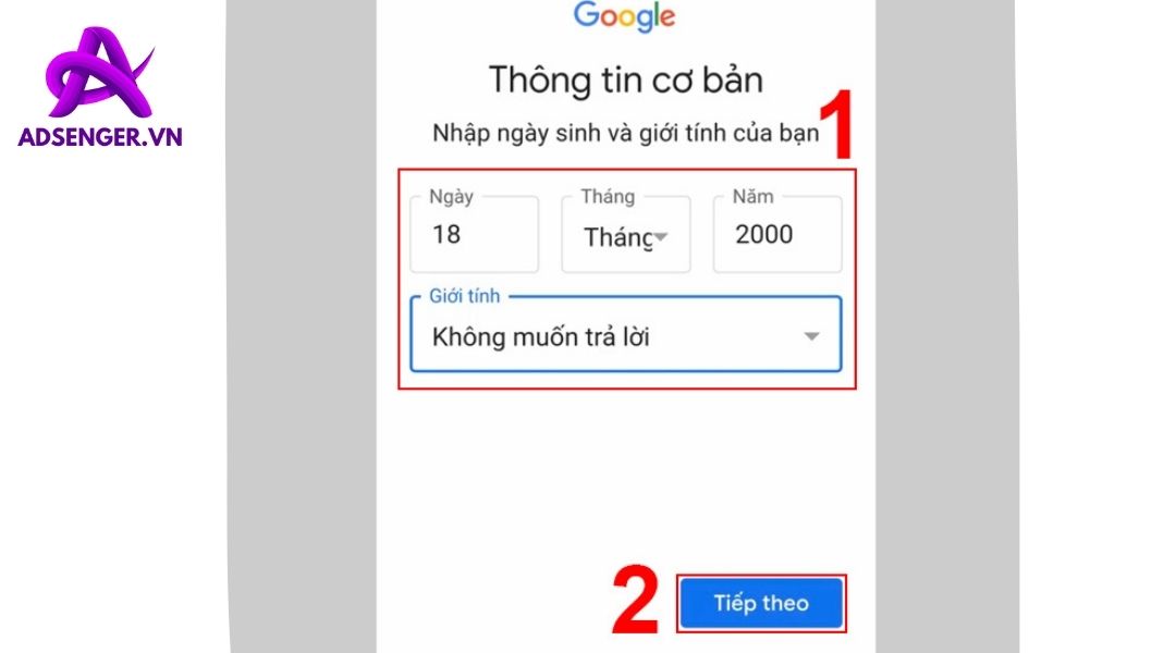 Chọn địa chỉ gmail theo mong muốn của bản thân